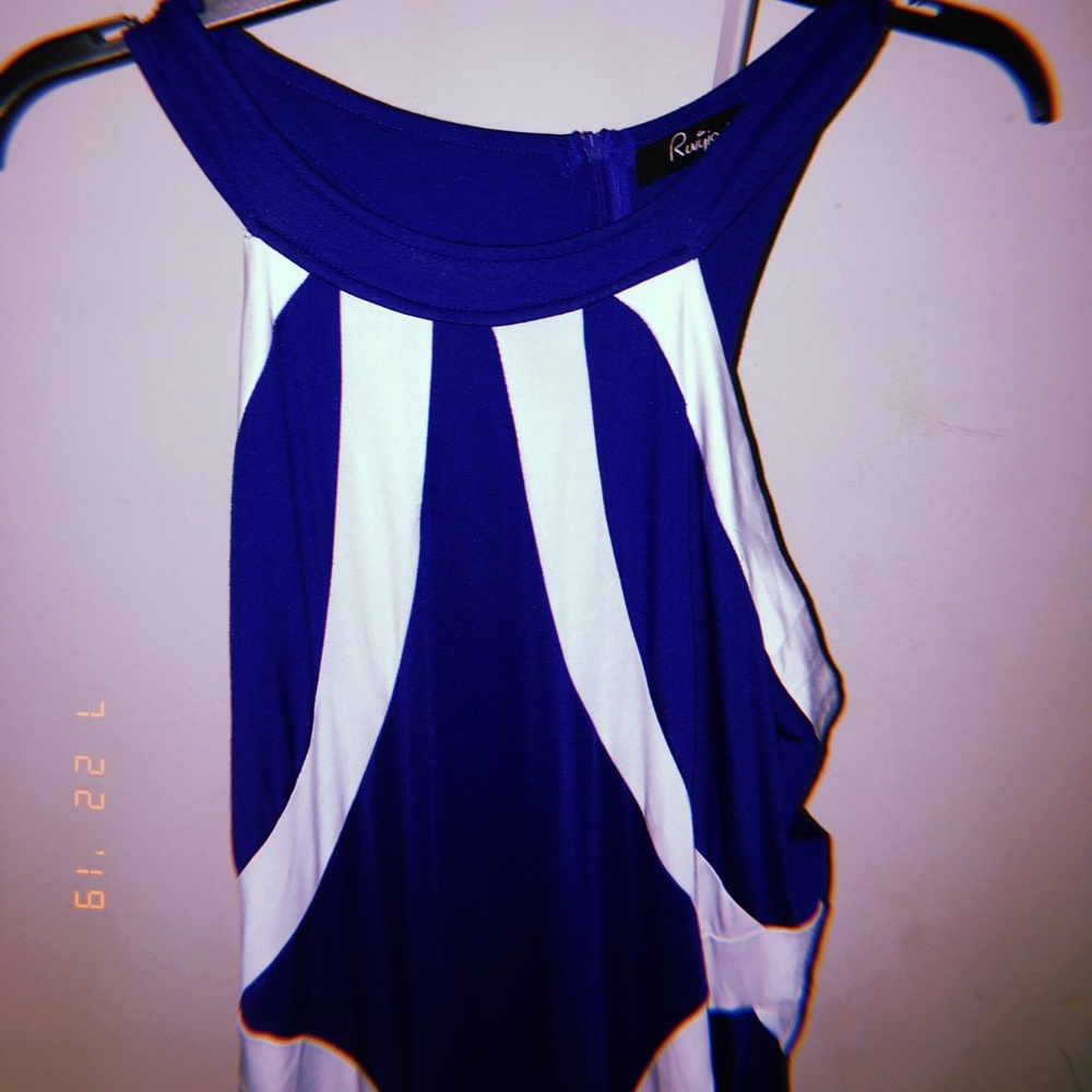Blue and White dress